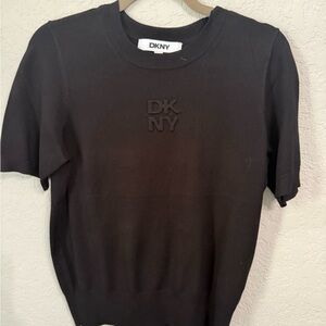 DKNY Black Knit Top